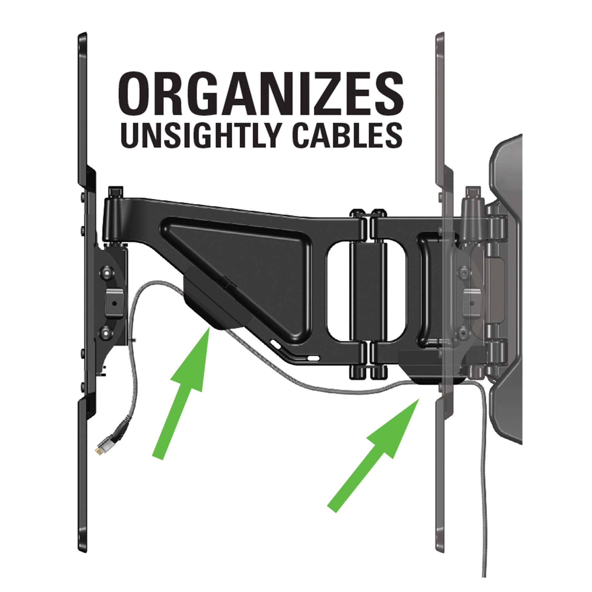 Sanus TV Wall Mount - Full Motion TV Mount for Screens up to 80