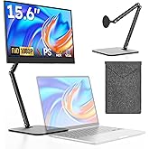 Dopesplay Portable Monitor, 15.6" FHD 1080P IPS On-The-Go Monitor, Foldable Stand & Carry Case Included, USB-C HDMI Screen Ex