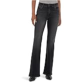 KUT from The Kloth Womens Ana High-Rise Fab Ab Flare-Baby Dn All Over