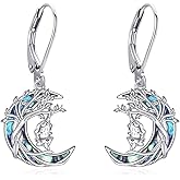 ONEFINITY Opossum Earrings 925 Sterling Silver Moon Opossum Earrings Jewelry Gifts for Women