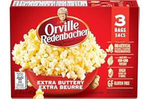 Orville Redenbacher Popcorn - Microwave Extra Buttery (3 packs x 12 - 36 bags total)