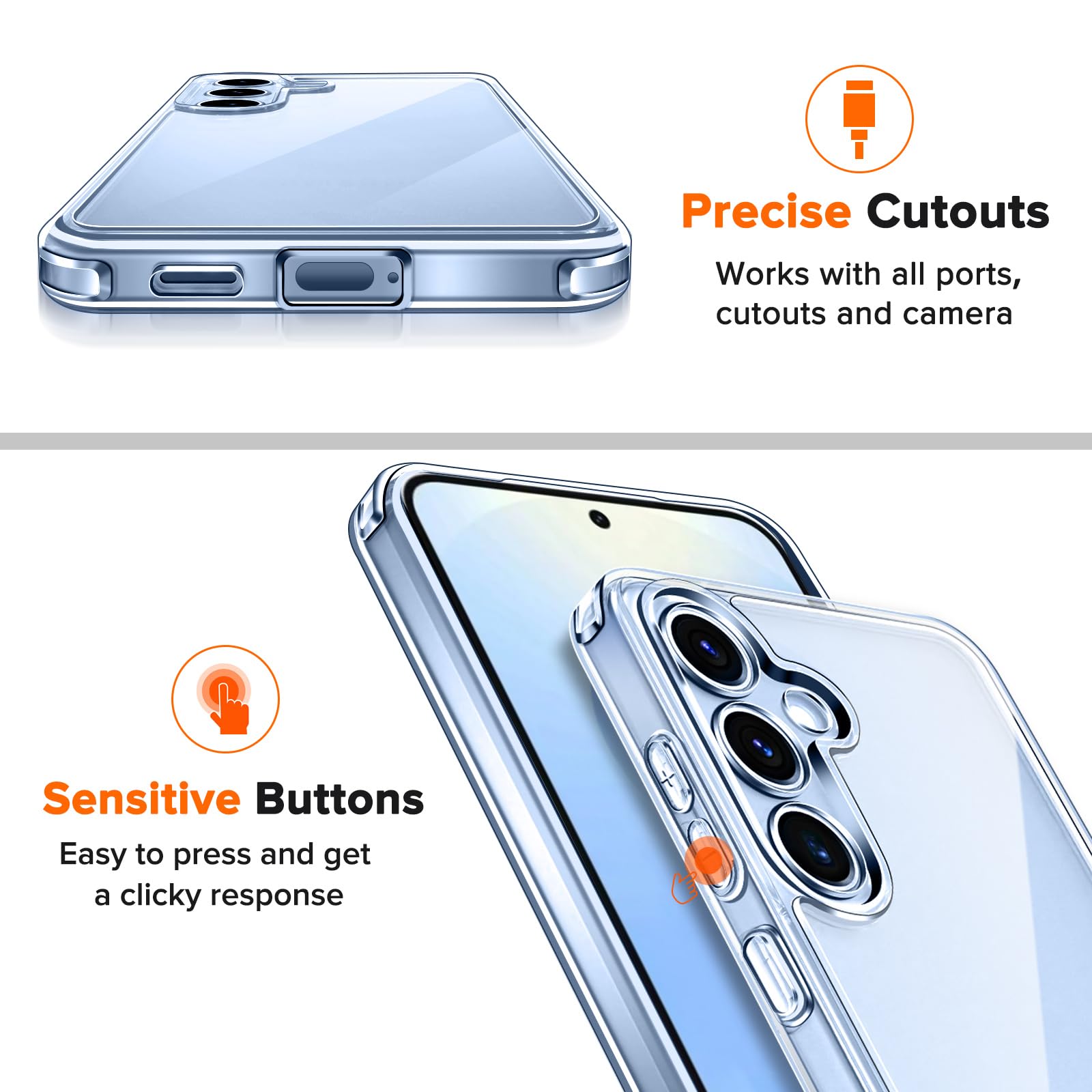 ivoler 3-in-1 Case for Samsung Galaxy S25 5G 6.2