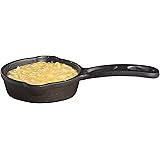 TableCraft Products CW30122 Cast Iron Mini Round Skillet 3⅝" Dia (6⅞" with Handle) x 1¼" D, 1.25" Height, 4.125" Width, 6.875