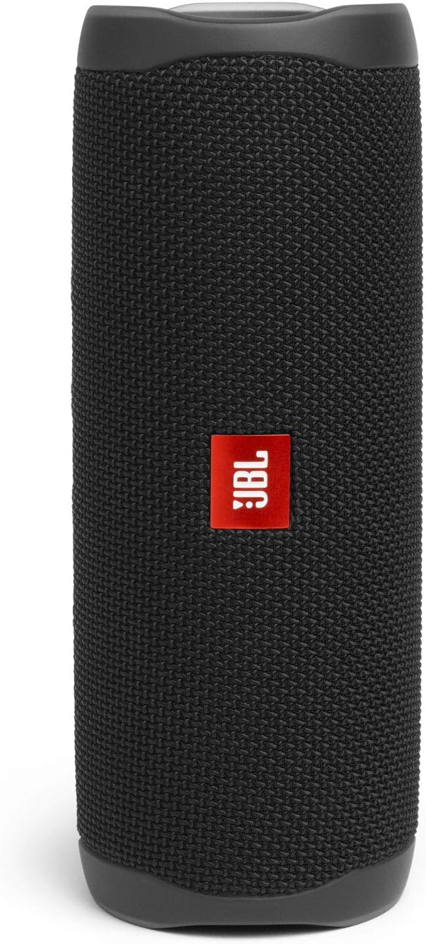JBL Flip 5 Waterproof Portable Wireless Bluetooth Speaker Bundle with divvi! Protective Hardshell Case - Black: Home Audio & Theater