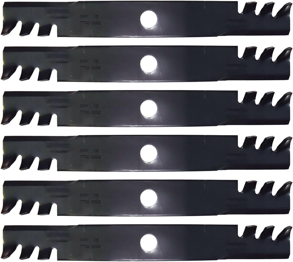 Amazon Com Kubota 6pk Genuine Oem 77700 06350 Mulching Blades 60pro Mowers Zd321 Zd326 396810 Rck60p Garden Outdoor