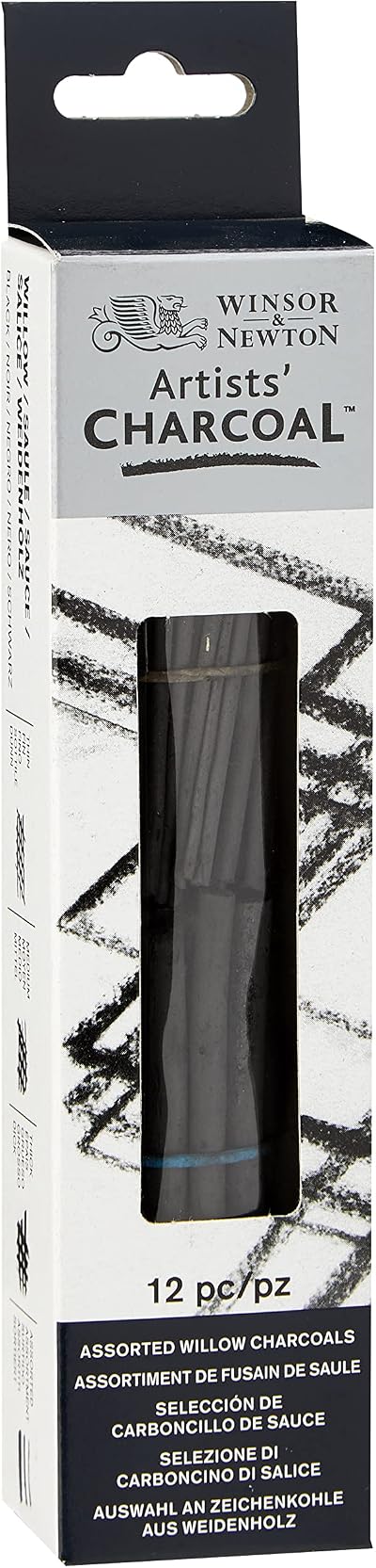 Winsor & Newton Willow Charcoal Sticks Assorted 2.54 x 15.75 x 4.06 cm