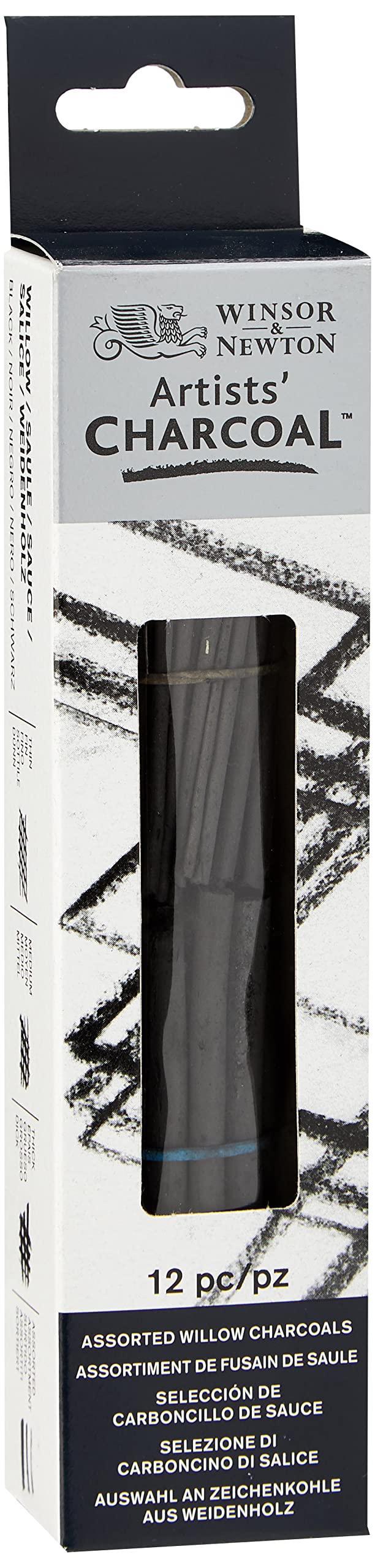 Winsor and Newton Artist Willow Charcoal Sticks - Assorted