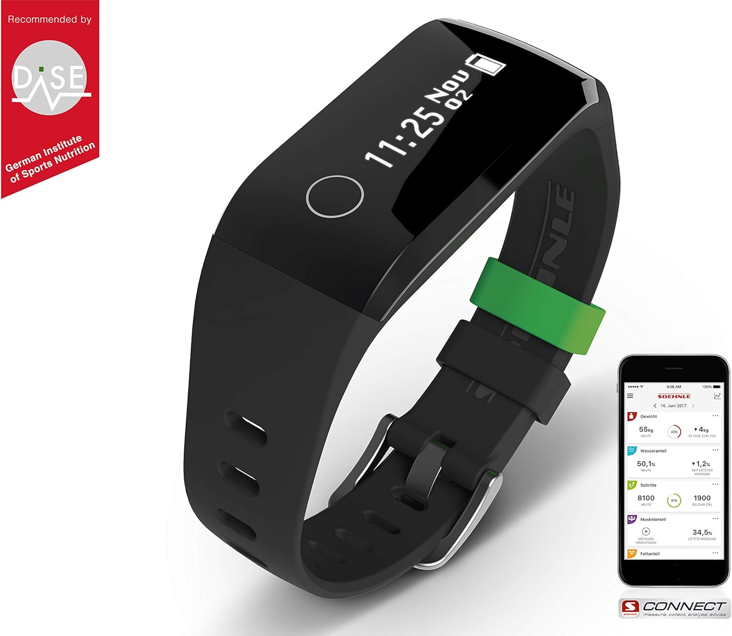 Soehnle 68101 Fit Connect 200 black