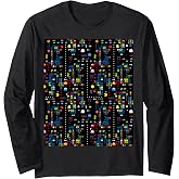 【PAC-MAN】PAC-MAN Glitch 019 Long Sleeve T-Shirt
