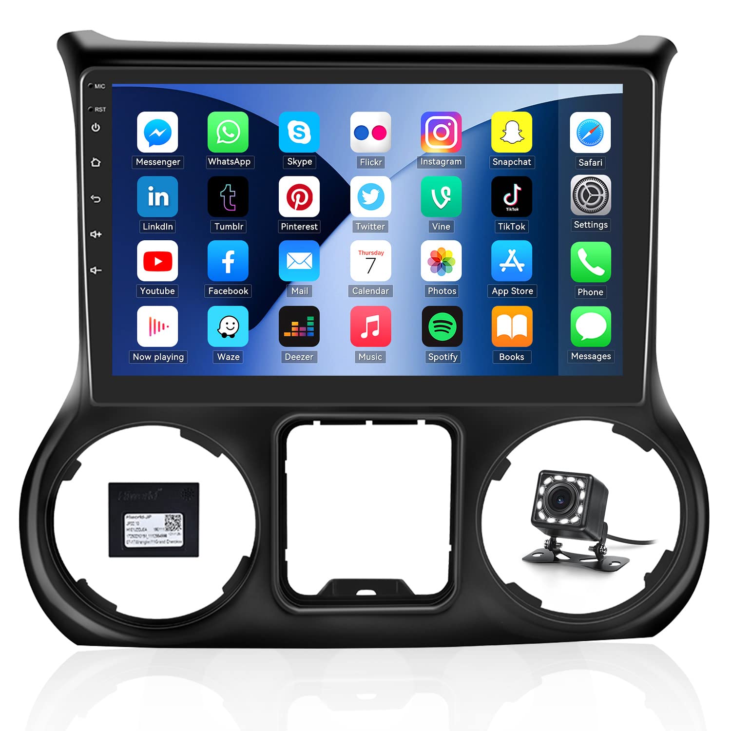 Hikity 8 core 4 64GB Android 15 autoradio voor Hyundai i20 2015-2018 Radio Wireless CarPlay Android Auto Bluetooth handsfree 9 scherm GPS WiFi DSP FM