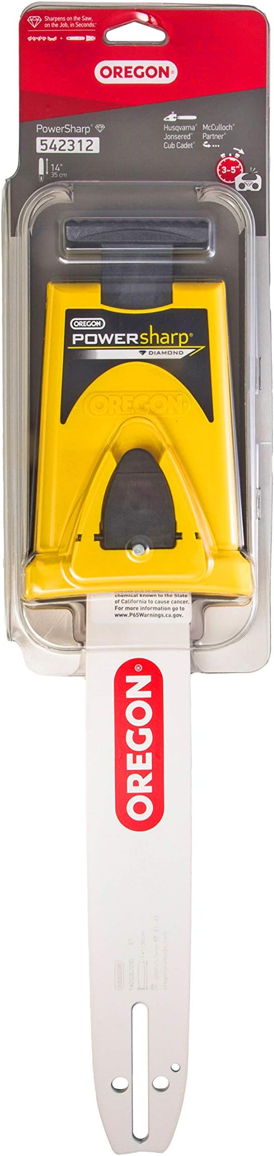 Oregon 542312 Powersharp chainsaw guide with sharpener for Power Sharp