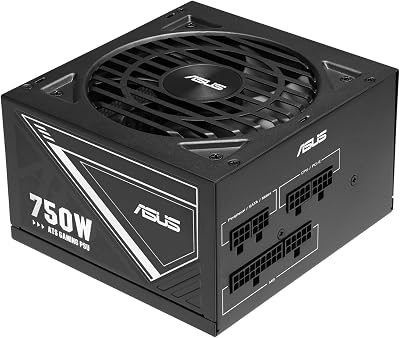 ASUS 750W ATS Gold Gaming Power Supply 80 Plus Gold Low ESR Capacitors