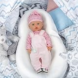 Aolso Baby Doll Clothes 14-18 Inch Overalls Coat Hanger Pink 35-45 cm view 7