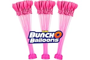 Bunch O Balloons Pink (3 Bunches) by ZURU, 100+ Rapid-Filling Self-Sealing Pink Colored Instant Water Balloons for Outdoor Family, Friends, Children Summer Fun (3 Bunches, 100 Balloons)