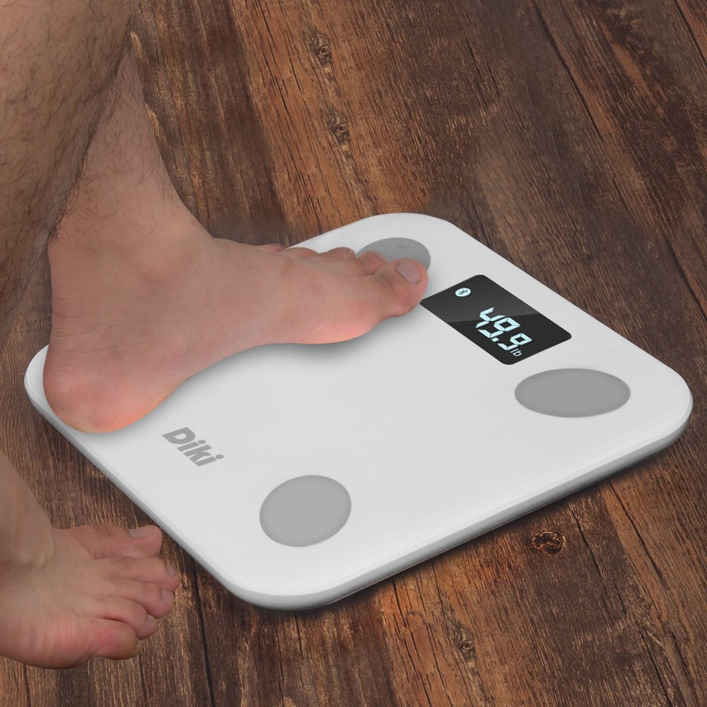 Body Fat Scales DIKI Bluetooth Body Weight Scale with iOS and Android