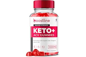 FUZE NATURALS Boostline Keto ACV Gummies Advanced Formula, Boostline Keto+ ACV Gummies Apple Cider Vinegar 1000MG Vitamin Supplement, Boost Line Keto+ACV Gummies Folic Acid Vitamin B12 and B6 Beet Root (60 Gummies)