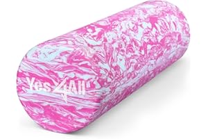 Yes4All EVA Firm Foam Roller for Back - Round Back Roller for Exercise, Yoga & Pilates 12/18/24/36 inch