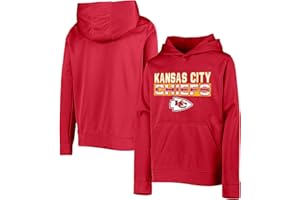 Outerstuff NFL Kids Youth 4-20 Official Team Color Borderline Performance Primary Logo Long Sleeve Pullover Hoodie