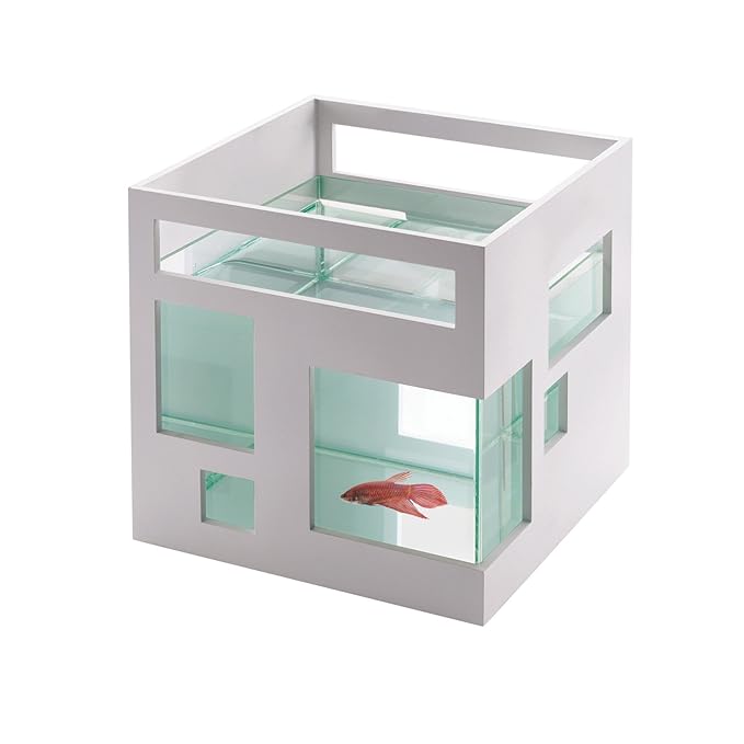 An aquarium to buy at Amazon that looks like a tiny hotel