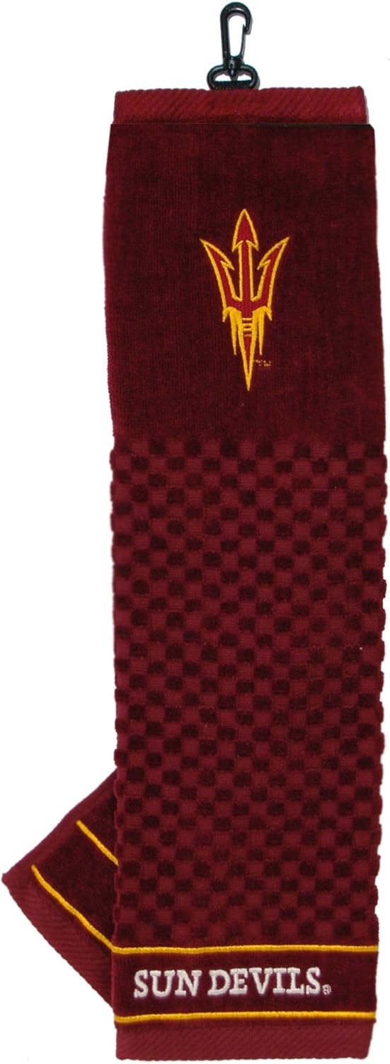 Team Golf unisex NCAA Purdue Boilermakers Embroidered Golf Towel, Checkered Scrubber Design, Embroidered Logo, 16" x 25" : Sports Fan Golf Club Bags : Sports & Outdoors