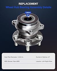 ECCPP Replacement for Pair of 2 New Complete Rear