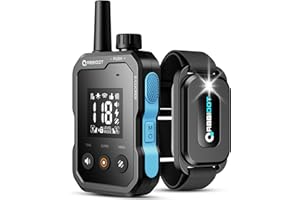 ABBIDOT Shock Collar - 4500ft Range Dog Training Collar, Super Mode, E-Clicker, Night Light, Safety Lock, Waterproof & Rechar