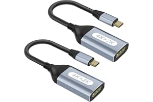 USB C to HDMI Adapter 4K@60Hz, USB-C to HDMI Cable, Thunderbolt & Type C Converter Cable, Compatible with iPhone 15, MacBook,