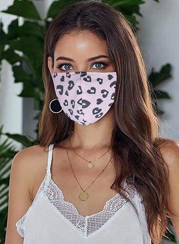 Anti dust,pollution,bacterial,virus and pollen polka dots leopa pink