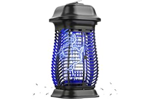 XGAYOO Bug Zapper, Electric Mosquito Zapper Outdoor, Fly Traps Indoor Outdoor, Flying Insects Zapper, Mosquito Killer Indoor 85-120V, 4200V, ABS Plastic Outer (Black)