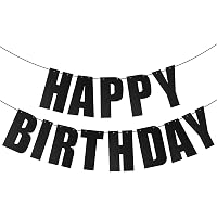 PAKBOOM Happy 9th Birthday Banner Backdrop – 4x6 Ft Black Gold Party Decor For Boys – Photo Booth & Dessert Table Decoration - View #4