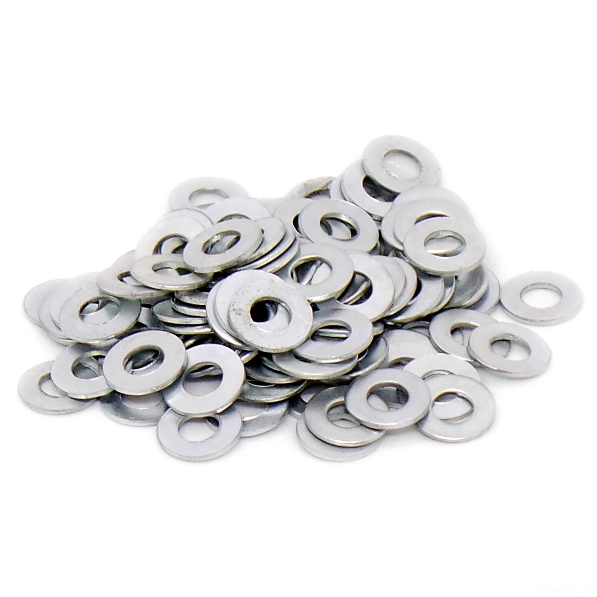 M4 (4mm) Flat Washer (Form A) - Steel (Pack of 100)