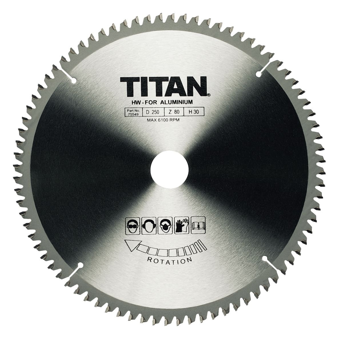 Titan TCT Saw Blades 80T 250mm x 16 / 25 / 30mm Amazon.co.uk DIY & Tools