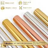 IModeur Glossy Silver Permanent Vinyl Roll 30.5 x 122 cm Adhesive Vinyl view 2
