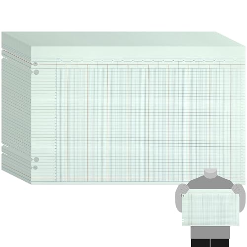 Skyygemm 100 Pcs 30 Columns Accounting Ledger Book Columnar Pad Sheet ...