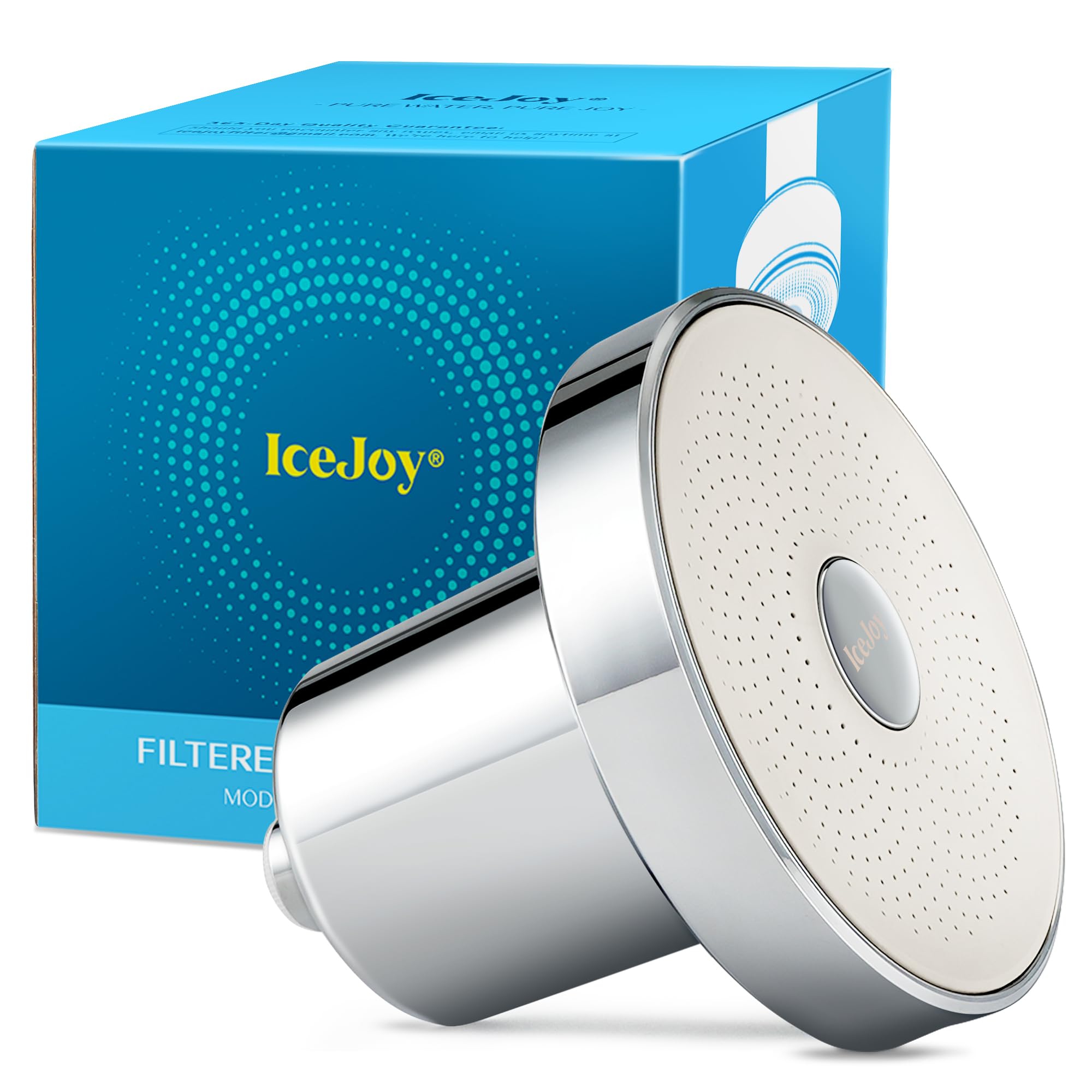 Photo 1 of IceJoy Filtered Shower Head - Scientifically Evaluated, High-Efficiency Shower Head with Filters for Enhanced Hair & Skin Health, Minimize Hair Loss, Preserve Color-Treated Hair(Modern Chrome)