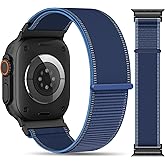 OHOTLOVE Trail Loop Nylon Band Compatible with Apple Watch Ultra 3/2/1 Bands 49mm 46mm 45mm 44mm 42mm, Sport Breathable Replacement iWatch Wrist Strap for SE Series 11 10 9 8 7 6 5 4 Men Women