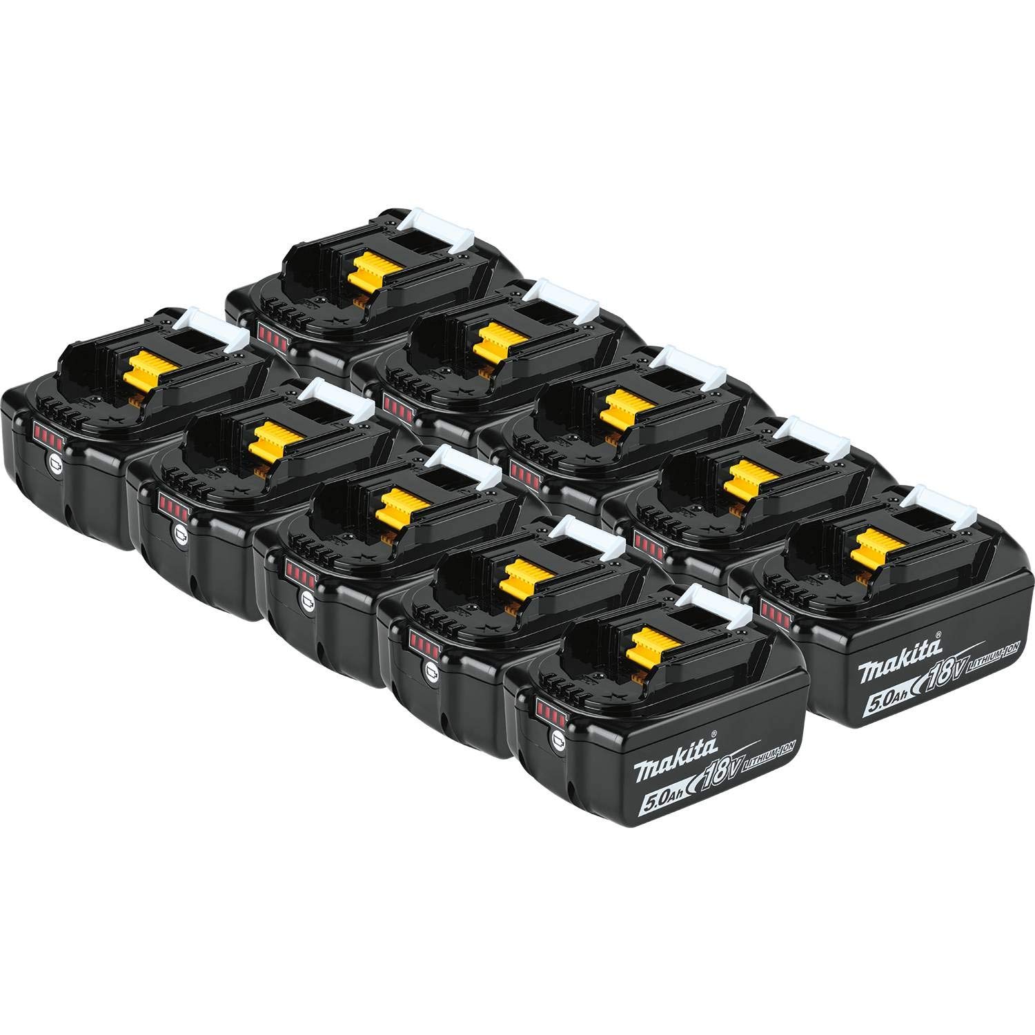 Makita BL1850B-10 Batería de iones de litio LXT de 18 V, 5,0 Ah, paquete de 10