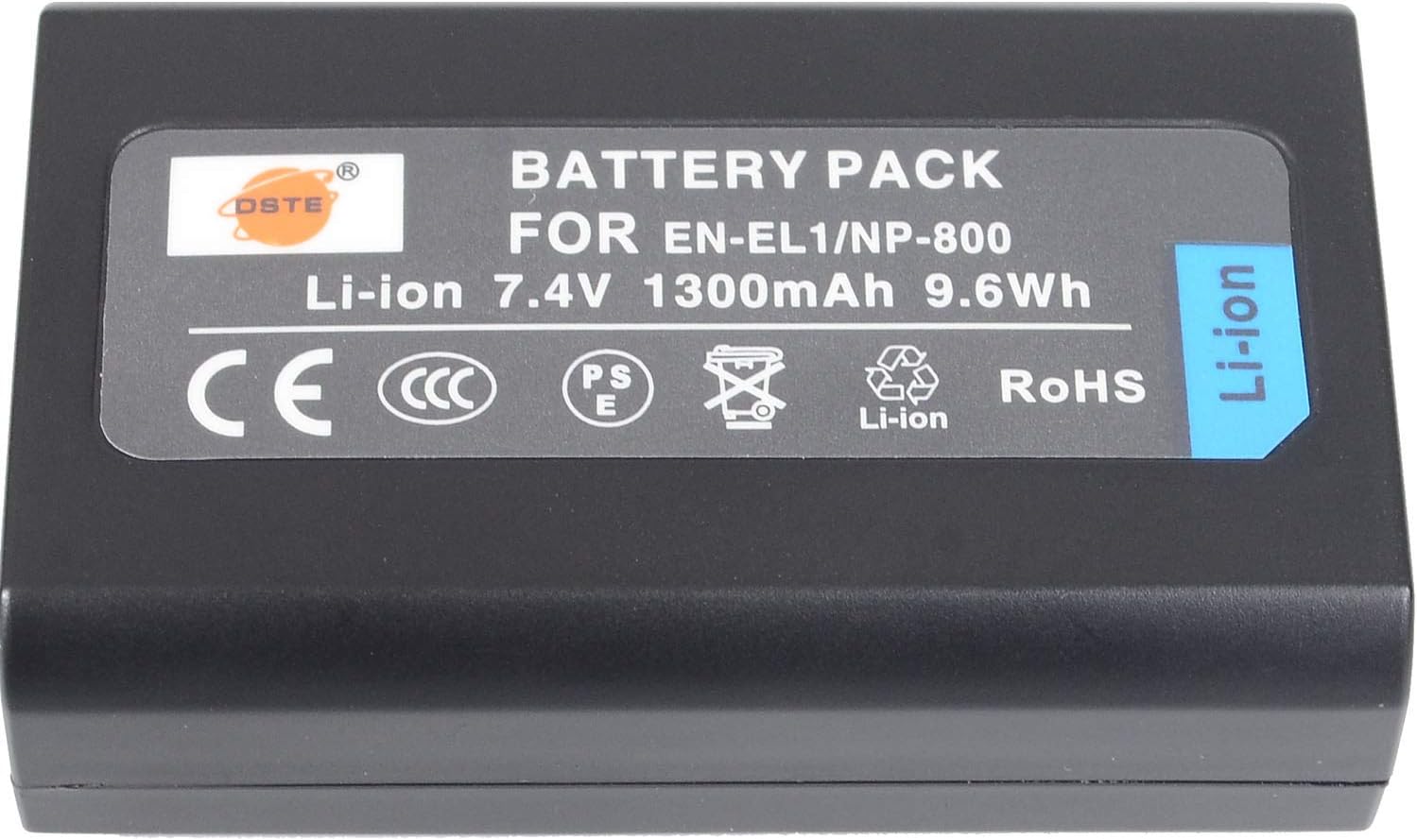 DSTE® 2x EN-EL1 Rechargerable Li-ion Battery for Nikon Cooipix 4300 Cooipix 4500 Cooipix 4800 Cooipix 5400 Cooipix 5700 Cooipix 775 Cooipix 8700 Cooipix 880 Cooipix 885 Cooipix 995 E880 Camera as Konica Minolta NP-800 DG-5W Dimage A200 - Image 5