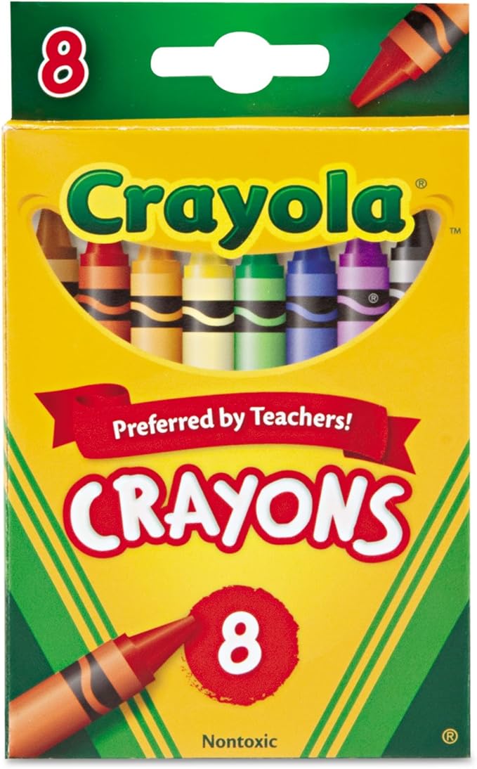 Crayola 523008 Crayons Assorted Colors 8 Count Toys & Games