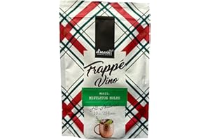 D'MARIE Frozen Holiday Cocktail Drink Mix - Makes 8 Slushies - Cranberry Moscow Mule Drink Powder Pouches for Alcohol - All Natural Low Sugar Mixer, No Blender Needed