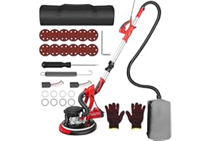 LUCKYSLYCYC Drywall Sander with 5 Variable Speeds and Double-Deck LED，750W High Power - Ideal for grinding drywall, ceilings, interior walls, exterior walls,loose plaster