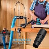 Jc.upin 3 Pcs Universal Vacuum Adapter 21-35mm Sander Dust Extractor Hose view 2