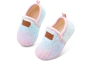 Lefflow Toddler Slippers Boys Girls House Shoes Slip on Baby Sock Shoes Lightweight Outdoor Walking Shoes