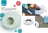GEMS 25 Metre Hemming Web Tape Iron On Roll for Craft Tailor White UK P&P view 2