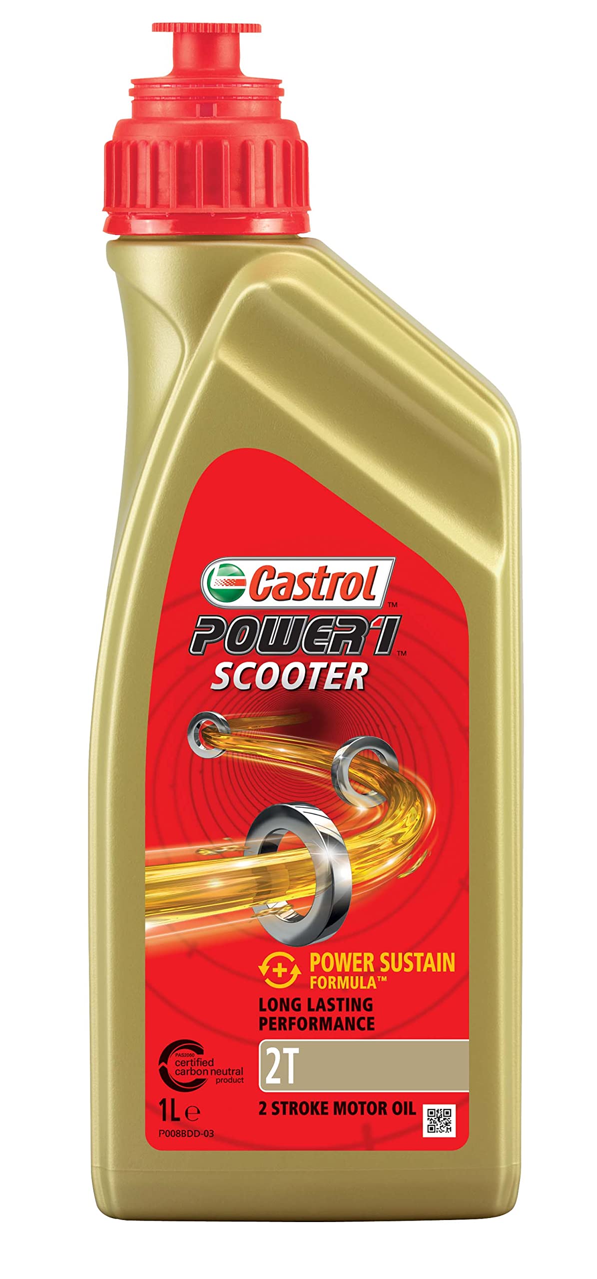 Castrol POWER1 2T Scooter Motorcycle Oil 1L