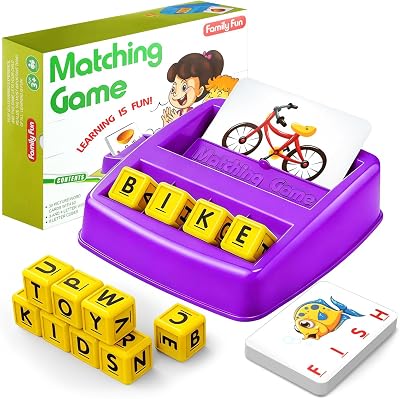 HahaGift Letter Learning Games for Kids 3-6 Educational Toys Flash Cards