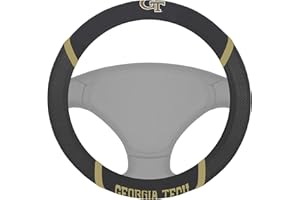 FANMATS 25012 Georgia Tech Yellow Jackets Embroidered Steering Wheel Cover