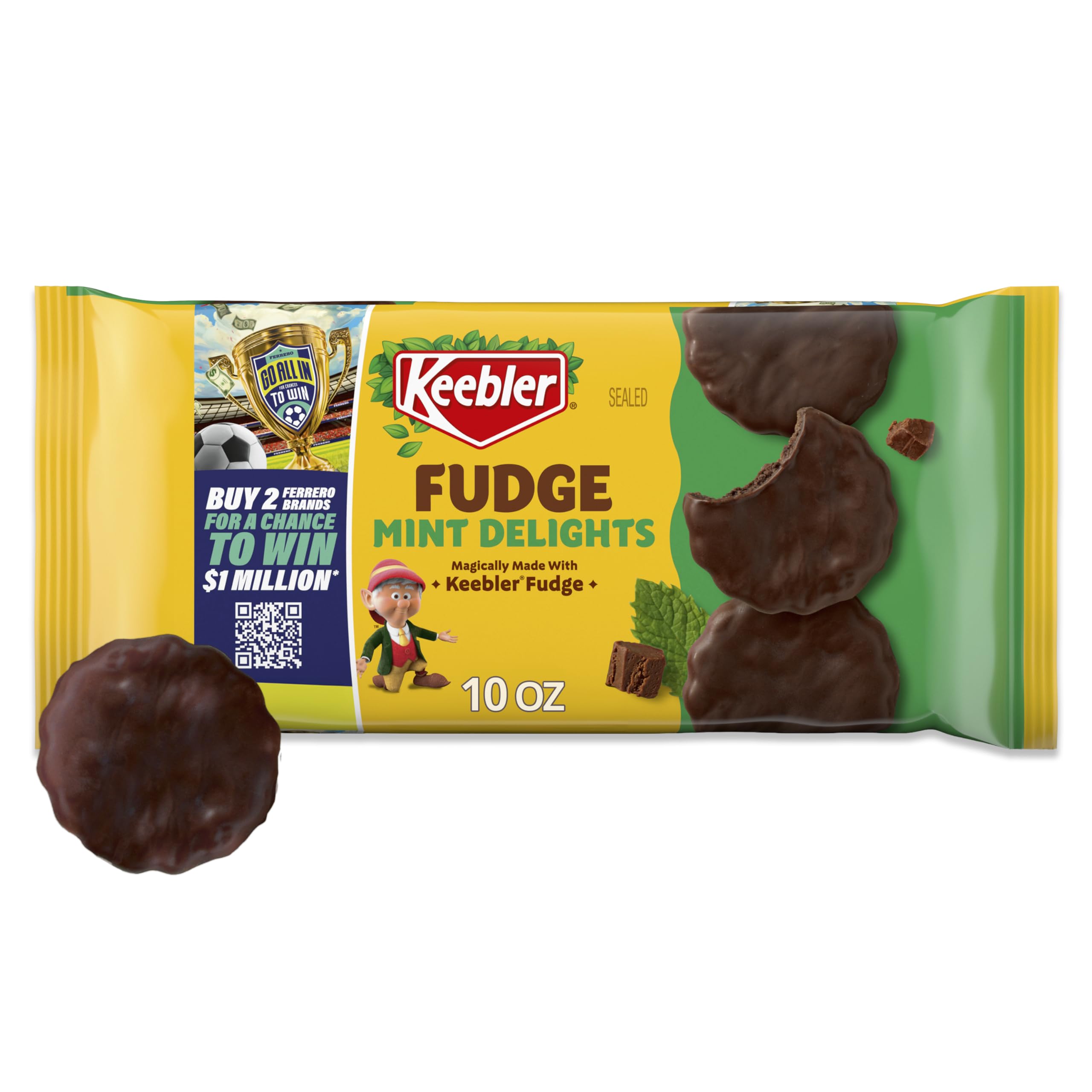 クッキー Keebler Grasshopper Mint Cookies, 10oz 10 Ounce (Pack of 1), Brown