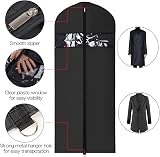 Univivi Long Garment Bags 60 x 24 in 3 Pack Waterproof Dustproof view 3