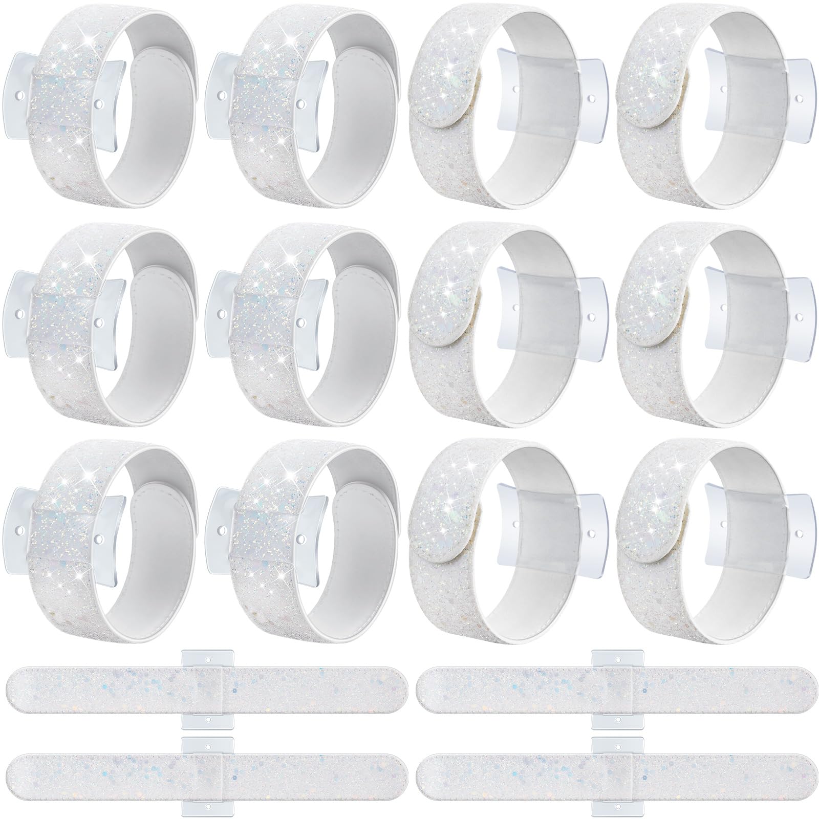 Photo 1 of Relaxgiant 12 Pieces Slaplet Wristlets Wrist Corsage Bracelets Corsage Wristlet Band Floral Corsage Slaplets Wedding Bracelets DIY Wrist Corsages Accessories for Bridesmaid Bridal Shower Party Prom